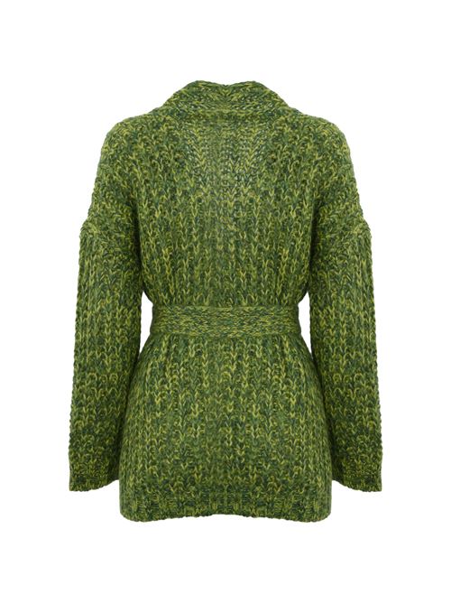 Cardigan a coste Josef in mohair chine' Verde WEEKEND MAX MARA | 2425346082600004